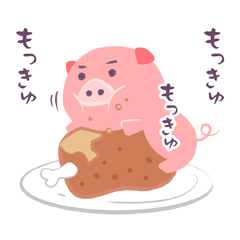 [LINEスタンプ] 豚さんの日常