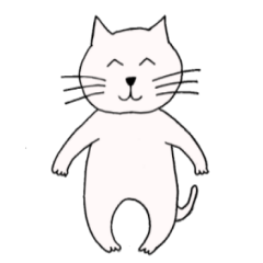 [LINEスタンプ] ニコニコねこ