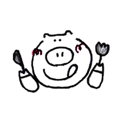 [LINEスタンプ] ゆるぶた ぶぅ 〜日常〜