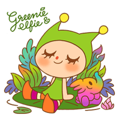 [LINEスタンプ] Greenie ＆ Elfie