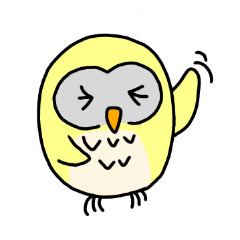 [LINEスタンプ] フクロウのきもち
