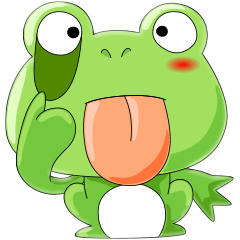 [LINEスタンプ] frog Croak