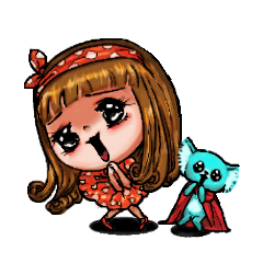 [LINEスタンプ] Eva ＆ Cape