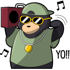 [LINEスタンプ] Cool Honey Bear