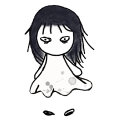 [LINEスタンプ] Miki pretty ghost