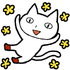 [LINEスタンプ] くつしたをはいたねこさん