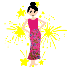 [LINEスタンプ] mea-ying-haeng-mueng-khon