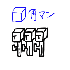 [LINEスタンプ] □角マン