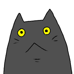 [LINEスタンプ] 黒猫せんの日常