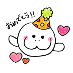 [LINEスタンプ] にぎやかマナティ