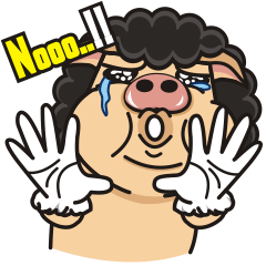 [LINEスタンプ] Pigman,Are you OK？ - Debut(English)