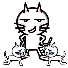 [LINEスタンプ] Cheeky Mikineko