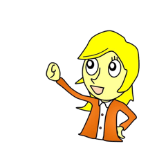 [LINEスタンプ] のってくガール！