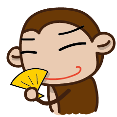 [LINEスタンプ] Pat's wicked monkey