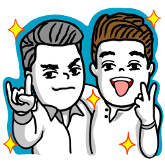 [LINEスタンプ] Hey！Dudes！