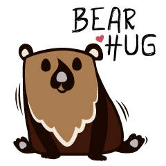 [LINEスタンプ] BearHug