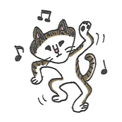 [LINEスタンプ] うちの猫「チビ」