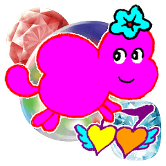 [LINEスタンプ] 愛の妖精ぷりんてぃん 幸せの宝石スタンプ