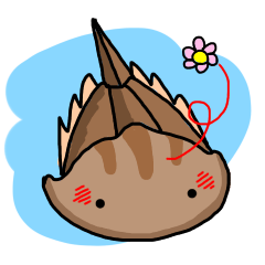 [LINEスタンプ] かぶとがにくん のこまかい日常生活1