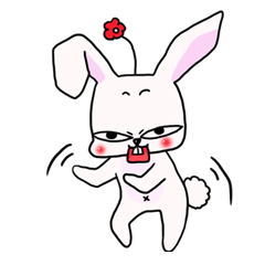 [LINEスタンプ] a blunt rabbitの画像（メイン）
