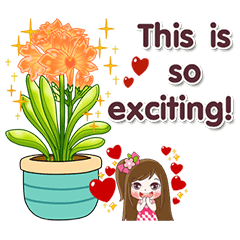 [LINEスタンプ] Flowers for You Vol.2 (English Version)