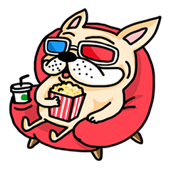 [LINEスタンプ] Lazy dog life