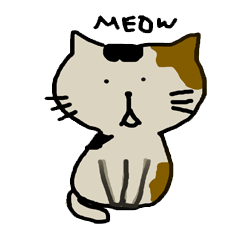 [LINEスタンプ] Calico cat and friends