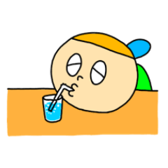 [LINEスタンプ] ぼうしのあいつ