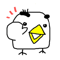 [LINEスタンプ] 単純なトリさんたち