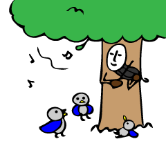 [LINEスタンプ] 木と動物