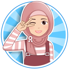[LINEスタンプ] Cute Hijab (Eng)