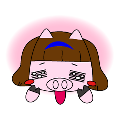 [LINEスタンプ] Single daily silly Pig