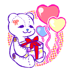 [LINEスタンプ] ふっかりテディ