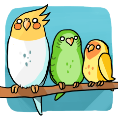 [LINEスタンプ] Bird Circle - Life
