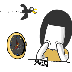 [LINEスタンプ] Miss Cool-Short-Hair