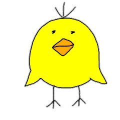 [LINEスタンプ] ひよこ あいうえお
