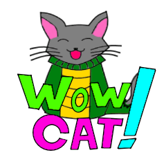 [LINEスタンプ] Wow Cat ！