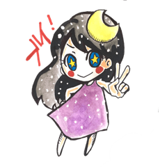 [LINEスタンプ] 宇宙子(そらこ)のスタンプ