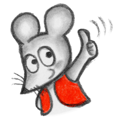 [LINEスタンプ] Little Mouse's Red Vest