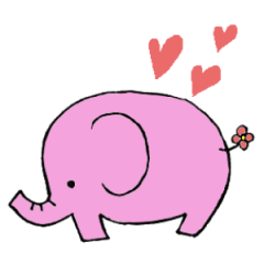 [LINEスタンプ] ぞうさんがすき