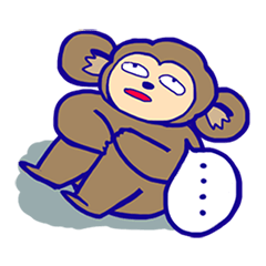 [LINEスタンプ] おさるの日常スタンプ