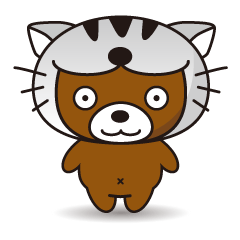 [LINEスタンプ] ネコをかぶったくま