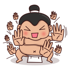 [LINEスタンプ] Skylar the Sumo Wrestler
