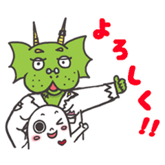 [LINEスタンプ] ワーノルド博士とスノウのスタンプ