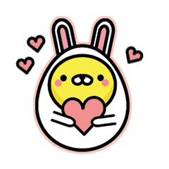 [LINEスタンプ] Egg Bunny