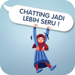 [LINEスタンプ] Hijab Sticker with Text Effect
