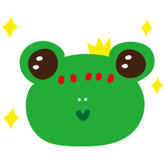 [LINEスタンプ] Cute Frog Prince GwahGwahの画像（メイン）