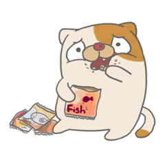 [LINEスタンプ] Fat nerd cat
