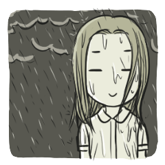 [LINEスタンプ] The peaceful girl [English]