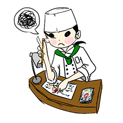 [LINEスタンプ] Pastry chef(happy)